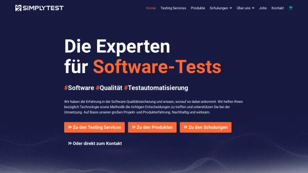 Website Screenshot: SimplyTest GmbH - Qualitätssicherung & Testautomatisierung | SimplyTest - Date: 2023-06-20 10:41:36
