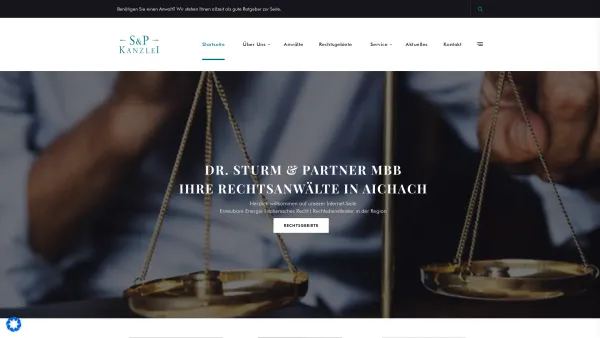 Website Screenshot: Sturm  Dr. Körner & Partner - Dr. Sturm & Partner MbB - Ihre Rechtsanwälte In Aichach - Date: 2023-06-20 10:41:36
