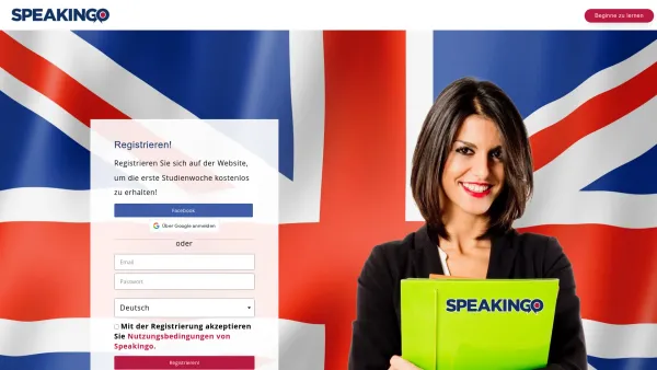Website Screenshot: Speakingo Englischsprachkurs online Lernen App - Englisch Sprachkurs ⋆ Speakingo - Date: 2023-06-20 10:41:39