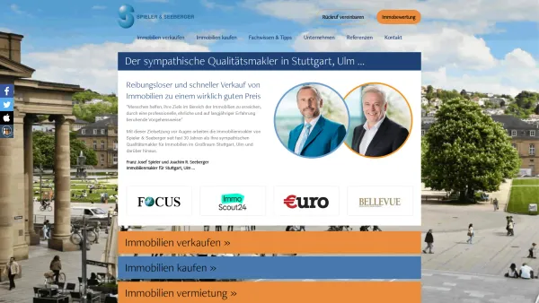 Website Screenshot: Spieler & Seeberger Immobilien GmbH - Immobilienmakler Stuttgart - kaufen & verkaufen - Spieler & Seeberger - Date: 2023-06-20 10:41:39
