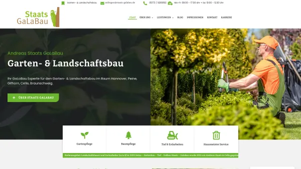 Website Screenshot: Staats GaLaBau, Andreas Staats e. K. - Staats GaLaBau | Die Garten- & Landschaftsbau Experten - Date: 2023-06-20 10:41:39
