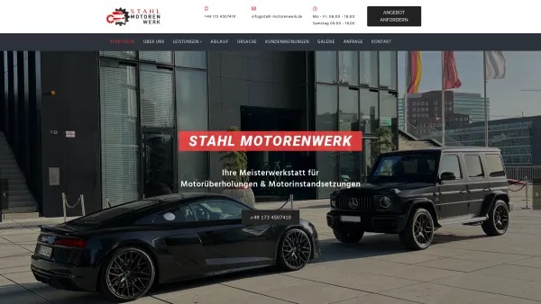 Website Screenshot: Stahl Motorenwerk - Stahl Motorenwerk | Motorüberholung, Motor-Reparatur, Motorinstandsetzung - Date: 2023-06-20 10:41:39