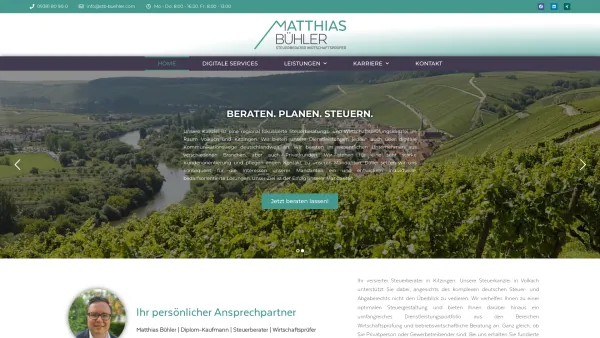 Website Screenshot: Matthias Bühler Steuerkanzlei - Home | Steuerkanzlei Matthias Bühler - Date: 2023-06-20 10:41:39