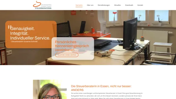Website Screenshot: Steue Kettwig - ▷ Startseite - Steuerberaterin Susanne Schmidt - Date: 2023-06-20 10:41:39