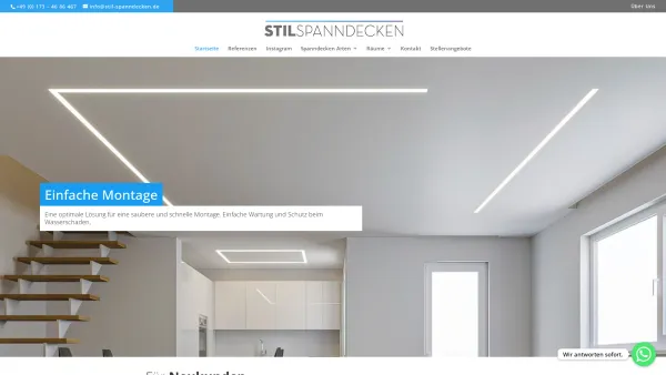 Website Screenshot: STIL Spanndecken - Stil Spanndecken Stuttgart | Decken vom Fachmann - Date: 2023-06-20 10:41:39