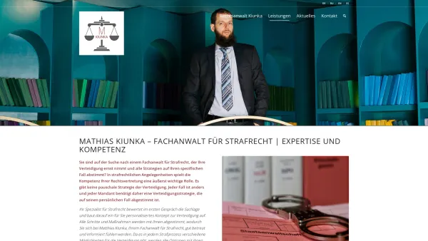 Website Screenshot: Kanzlei Rudolph - Fachanwalt für Strafrecht - Strafverteidiger mit Kompetenz-Strategien | Rechtsanwalt Matthias Kiunka - Date: 2023-06-16 10:10:44