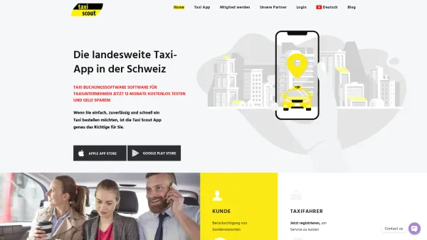 Website Screenshot: Swissinserate GmbH TaxiScout - Taxi schnell online bestellen - Flughafen, Bahnhof | Schweiz | TaxiScout - Date: 2023-06-20 10:41:39