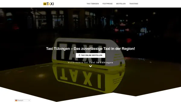 Website Screenshot: Taxi Renna Tübingen - Taxi Tübingen | Das zuverlässige Taxi in der Region - Date: 2023-06-20 10:41:39