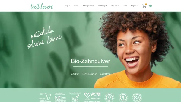 Website Screenshot: Purpose Products GmbH - Startseite - teethlovers - Date: 2023-06-20 10:41:39