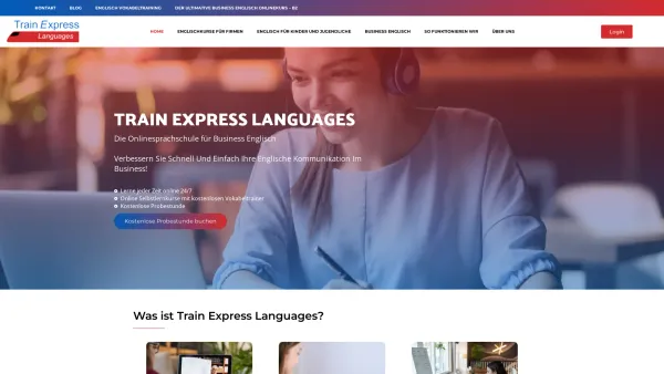 Website Screenshot: Train Express Languages - Startseite - train-express-languages.de - Date: 2023-06-20 10:41:39
