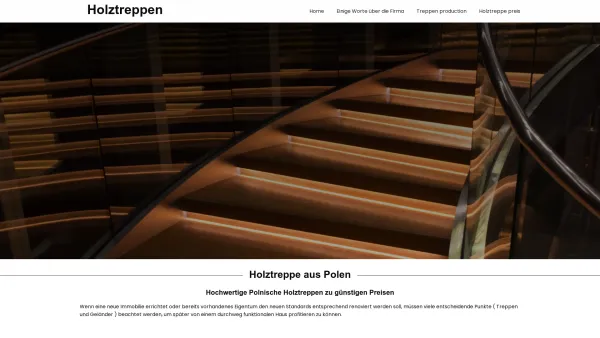 Website Screenshot: Treppen Polen Treppenausholz.eu - Holztreppen aus Polen - Date: 2023-06-16 10:10:44