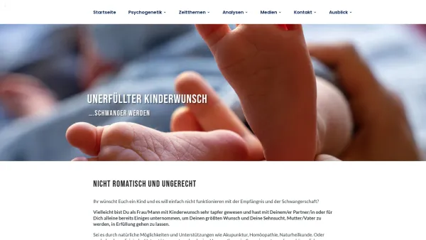 Website Screenshot: Sara Maria von Hardenberg - Unerfüllter Kinderwunsch: Psychogenetik kann die Lösung sein - Date: 2023-06-20 10:41:42