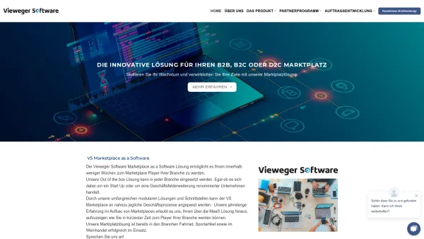 Website Screenshot: Friedemann Vieweger Hanke Software GmbH - Vieweger Software - Ihr Partner für digitale Marktplatzlösungen - Date: 2023-06-20 10:41:42