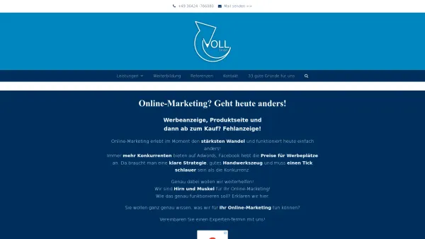 Website Screenshot: VOLL GmbH - Wir stellen uns vor: Data-Driven Marketing mit der VOLL GmbH - Date: 2023-06-20 10:41:42