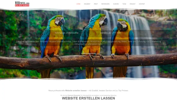 Website Screenshot: WEBtotal.info Homepage machen lassen - Website erstellen lassen ↗️ beste Qualität & Top Preise - Date: 2023-06-20 10:41:42
