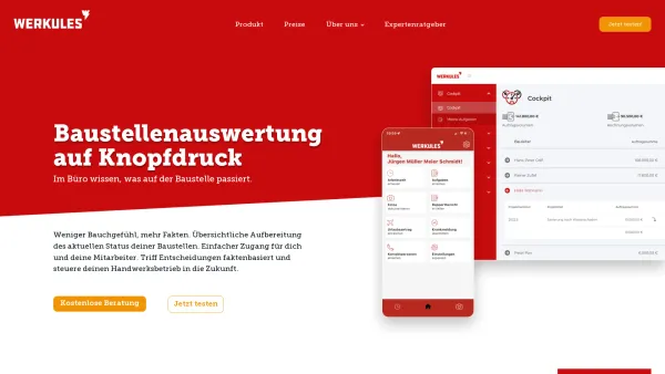 Website Screenshot: Werkules GmbH - Werkules | Vom Handwerk fürs Handwerk | ► Jetzt Testen - Date: 2023-06-20 10:41:42