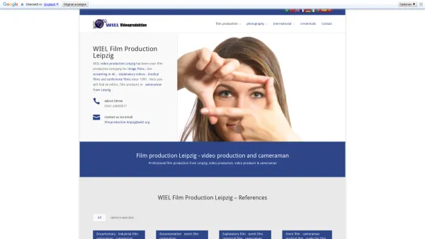 Website Screenshot: 0341 WIEL Filmproduktion Leipzig Videoproduktion Leipzig - Film production Leipzig - video production, film production company Germany - Date: 2023-06-16 10:10:47