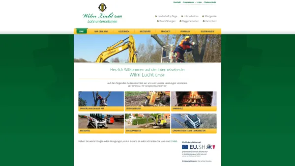 Website Screenshot: Wilm Lucht GmbH - Wilm Lucht GmbH - Start - Date: 2023-06-16 10:10:47