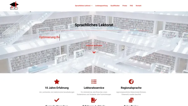 Website Screenshot: Roberta Komprath Sprachliches Lektorat - Sprachliches Lektorat - Roberta Komprath - Date: 2023-06-20 10:41:42