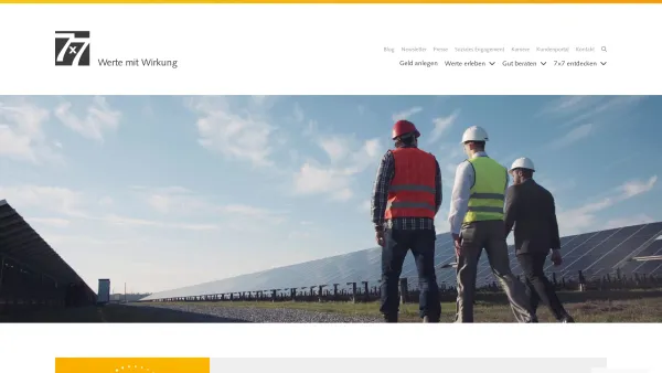 Website Screenshot: 7x7finanz GmbH - 7x7 Unternehmensgruppe – Werte mit Wirkung - Date: 2023-06-20 10:41:45