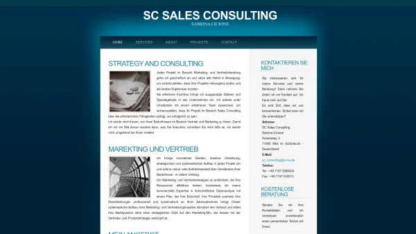 Website Screenshot: SC Sales Consulting Sabrina Cicione - SC Sales Consulting - Sabrina Cicione - Date: 2023-06-16 10:10:47