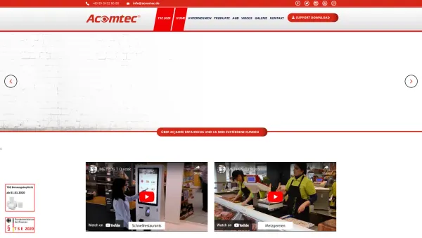 Website Screenshot: Acomtec Aktuelle Computertechnik - Acomtec | Computer - Kassen - Überwachungssysteme - Date: 2023-06-16 10:10:51