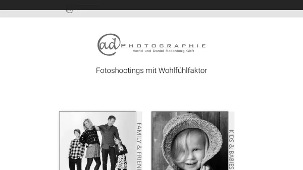 Website Screenshot: ad Photographie Astrid & Daniel Rosenberg - Photographie ad Photographie, Kaltenkirchen - Date: 2023-06-16 10:10:51
