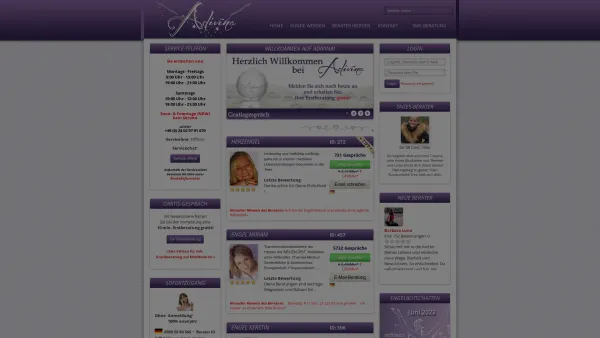 Website Screenshot: Adivina - Kartenlegen Hellsehen Wahrsagen - adivina.de - Date: 2023-06-20 10:41:45