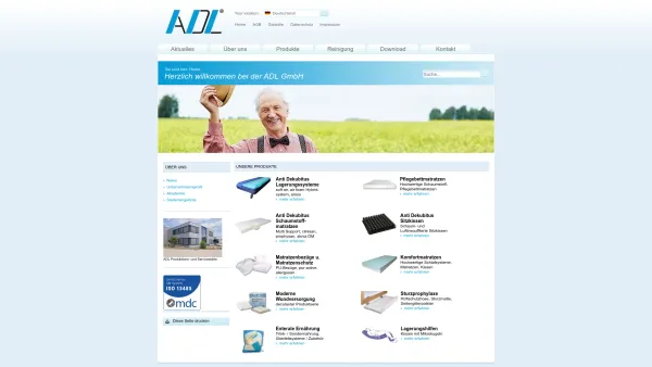 Website Screenshot: ADL GmbH Industrie-Dienstleistungen - ADL GmbH - Date: 2023-06-16 10:10:51