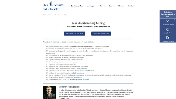 Website Screenshot: ADN Schuldnerberatung Leipzig - Schuldnerberatung Leipzig - Schuldenfreiheit mit ADN - Date: 2023-06-20 10:41:45