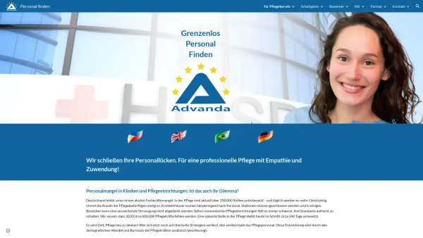 Website Screenshot: ADVANDA - Personal finden - Date: 2023-06-16 10:10:51