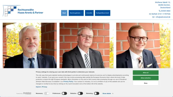 Website Screenshot: Haase Arentz & Partner -  Ihr Recht - Unser Anliegen - Rechtsanwälte Haase Arentz und Partner | Anwaltskanzlei | Dorsten - Date: 2023-06-16 10:10:51