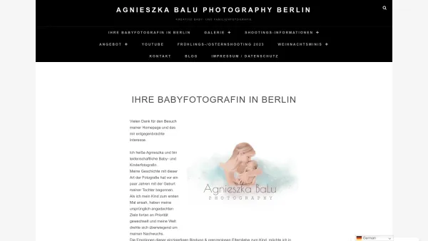 Website Screenshot: Agnieszka BaLu Photography - Agnieszka BaLu Photography - Ihre Babyfotografin in Berlin - Date: 2023-06-20 10:41:45