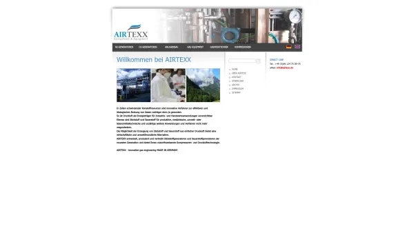Website Screenshot: AIRTEXX Gassysteme & Equipment - Willkommen bei AIRTEXX - Date: 2023-06-16 10:10:51