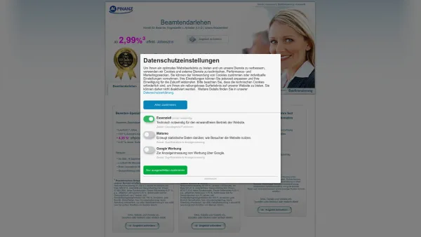 Website Screenshot: ak-finanz.de / AK-Finanz Kapitalvermittlungs GmbH - Beamtendarlehen / Darlehen für Beamte von AK-Finanz - Date: 2023-06-16 10:10:54