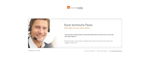 Website Screenshot: aktiv Kanal-Rohr-Service GmbH - Kurze technische Pause - Date: 2023-06-16 10:10:54