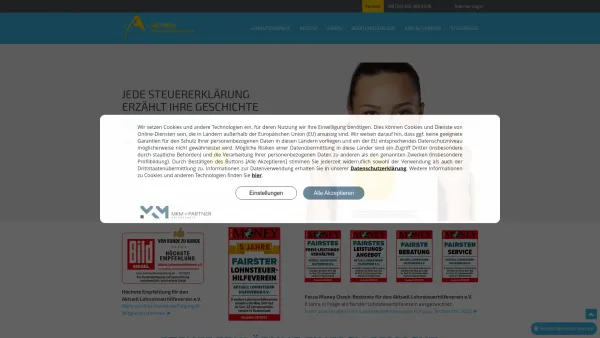 Website Screenshot: Aktuell Lohnsteuerhilfeverein e.V. - Aktuell Lohnsteuerhilfeverein e.V. | Steuererklärung leicht gemacht! - Date: 2023-06-16 10:10:54