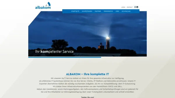 Website Screenshot: ALBAKOM GmbH -  CISCO PREMIER CERTIFIED PARTNER - Startseite - ALBAKOM GmbH - Date: 2023-06-16 10:10:54