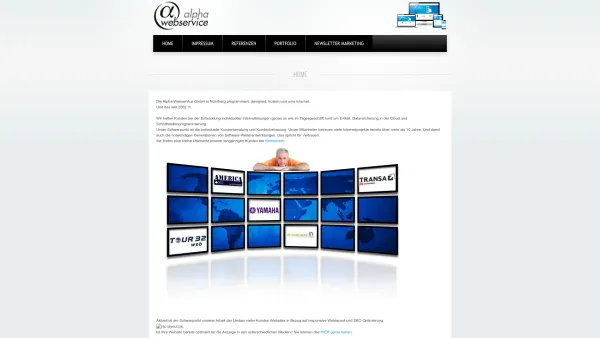 Website Screenshot: Alpha-Webservice GmbH - Home - Date: 2023-06-16 10:10:54