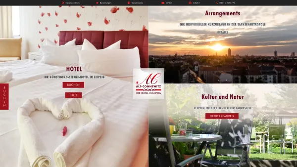 Website Screenshot: IHR HOTEL ALT-CONNEWITZ IN LEIPZIG - Ihr Hotel Alt-Connewitz Das sympathische Hotel in Leipzig Süd - Hotel Alt-Connewitz - Date: 2023-06-20 10:41:45