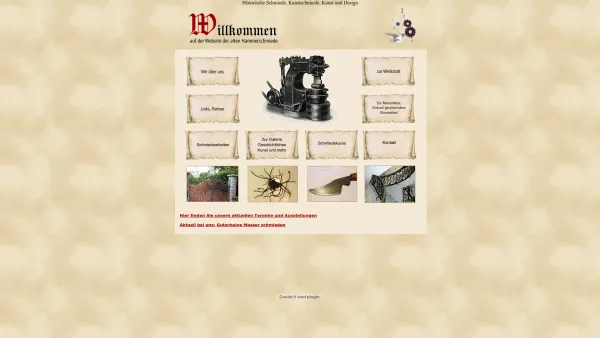Website Screenshot: Alte Hammerschmiede F.Mayr - Alte Hammerschmiede - Alte Hammerschmiede - Kunst Kurse Schmiedearbeiten Geländer - Date: 2023-06-16 10:10:54