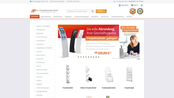 Website Screenshot: Werbeträger Hobot eK - Werbedisplays online kaufen | AP-Prospektständer GmbH - Date: 2023-06-16 10:10:54