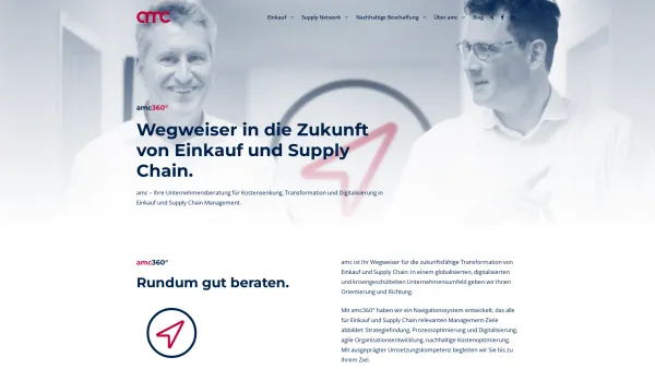 Website Screenshot: a.m.consult GmbH - Startseite - amc Group - Date: 2023-06-16 10:10:54