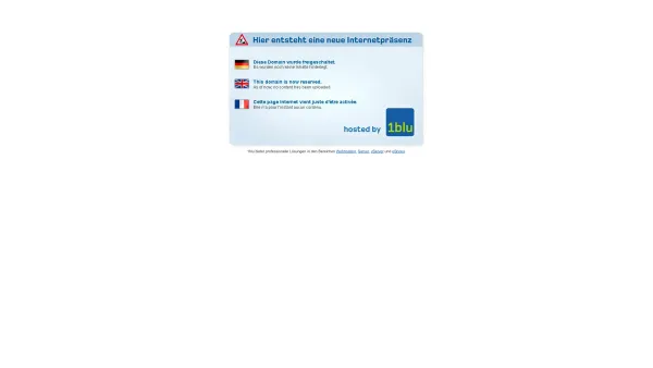 Website Screenshot: Amend und Schütz GmbH Sachverständigenbüro f.d. Kraftfahrzeugwesen - Hier entsteht eine neue Internetpräsenz - hosted by 1blu - Date: 2023-06-16 10:10:57