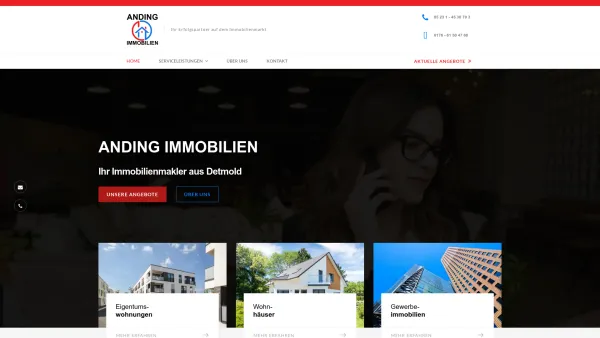 Website Screenshot: Anding Immobilien Detmold - Ihr Immobilienmakler aus Detmold - Anding Immobilien - Date: 2023-06-20 10:41:45