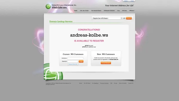 Website Screenshot: Dienstleistung Kolbe www.andreas-kolbe.ws - WebSite.ws – Your Internet Address for Life - Date: 2023-06-16 10:10:57