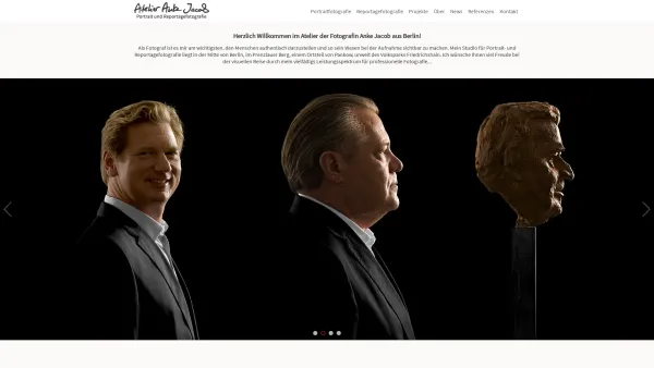 Website Screenshot: Atelier Anke Jacob | Portrait und Reportagefotografie - ᐅ Fotograf Berlin » Anke Jacob - Date: 2023-06-19 21:27:33