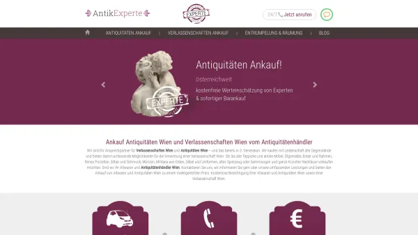 Website Screenshot: Antiquitäten und Verlassenschaften Ankauf österreichweit von Ihrem Antiquitätenhändler in Wien - Antiquitäten, Altwaren, Verlassenschaften Ankauf Wien - Date: 2023-06-20 10:41:45