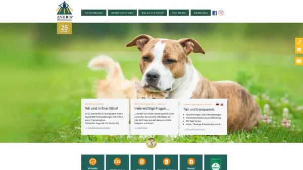 Website Screenshot: Anubis Tierbestattungen - Startseite - ANUBIS Tierbestattungen - Date: 2023-06-16 10:10:57