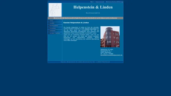 Website Screenshot: Helpenstein - Rechtsanwälte -  Beratung - Vertretung - Vollstreckung - Kanzlei Helpenstein & Linden | Rechtsanwalt Meerbusch - Date: 2023-06-16 10:10:57